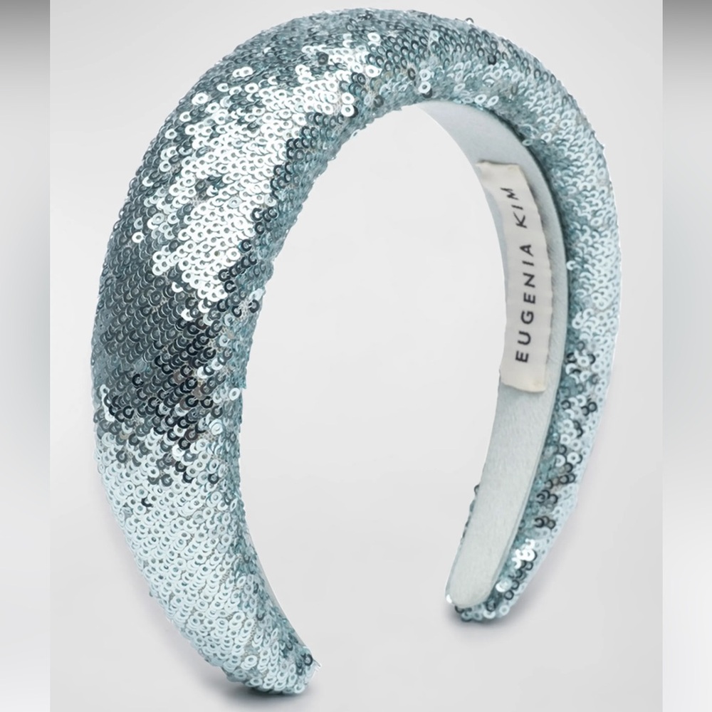 EUGENIA KIM Sequin Sea Foam Turquoise Blue Green Mermaid Fairy Fae Headband
